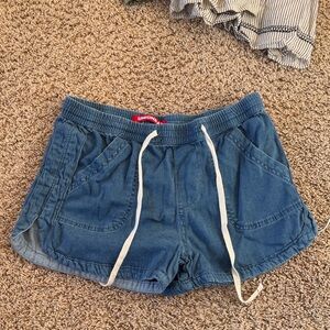 UNIONBAY Blue Denim-Style Drawstring Athletic Shorts